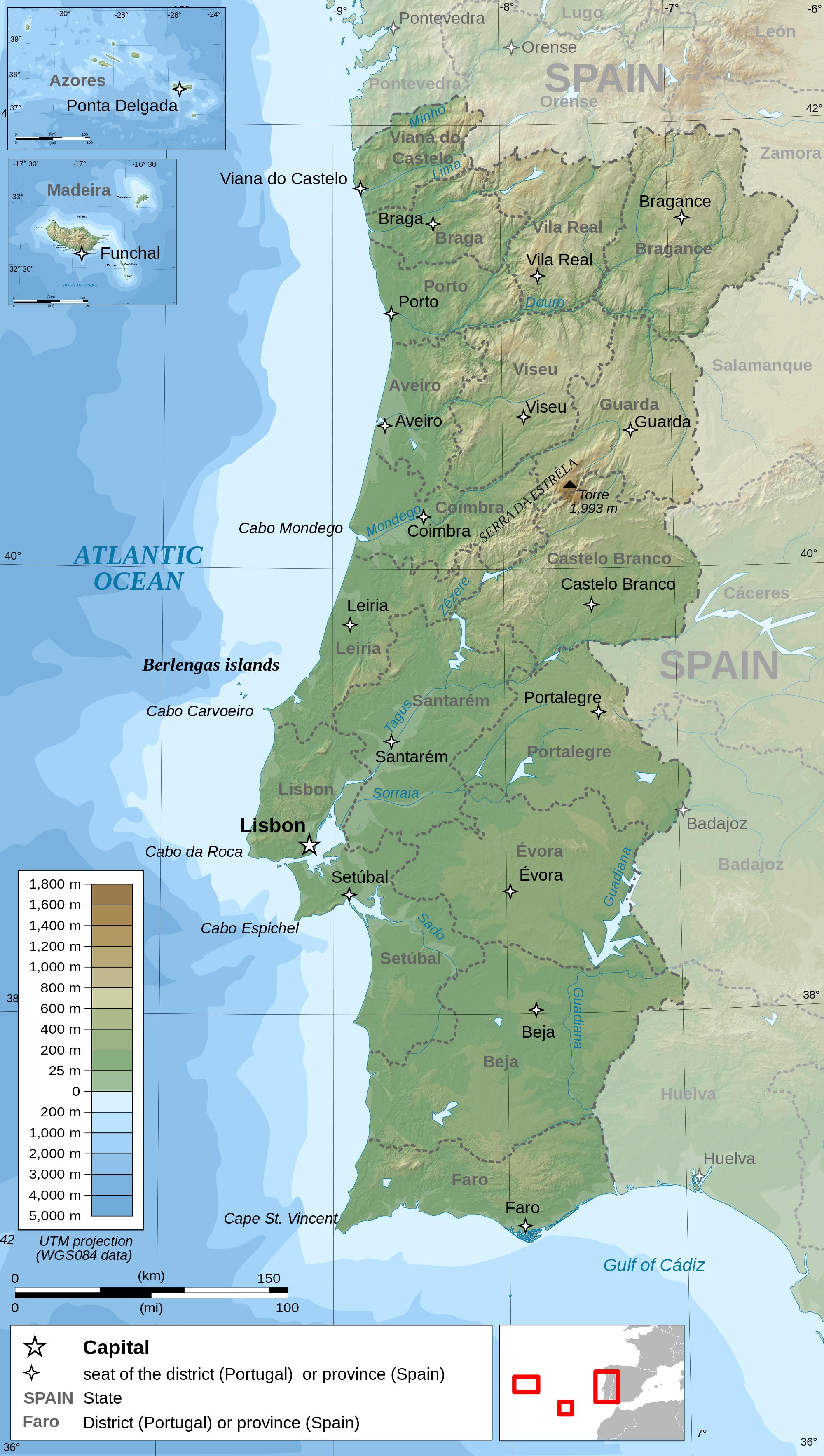 Mapa detalhado da respectiva trilha (Trilha de longo curso GR 30, Portugal).